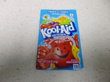 12x Packets Kool-Aid Tropical Punch Caffeine Free Soft Drink Mix - .16 oz Each