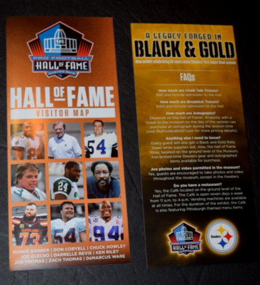 PRO FOOTBALL HALL Of FAME, BROCHURE: Class Of 2023 (9 men) & BLACK ...