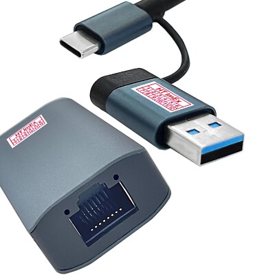 USB A LAN Adapter USB C Netzwerk Adapter Kabel DSL Gigabit USB C-A auf RJ45