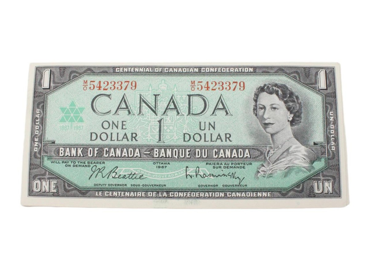 30x 1967 Canada $1 banknotes Prefix-G/P H/P R/O P/O F/P M/O N/O AU