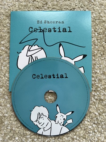 Signed Cd Single Ed Sheeran Celestial Pokemon Ebay