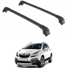 Fit Opel Mokka Suv 13 Roof Racks Cross Bars Black Set 2pcs Fit Opel Mokka Suv 13 Roof Racks Cross Bars Black Set 2pcs