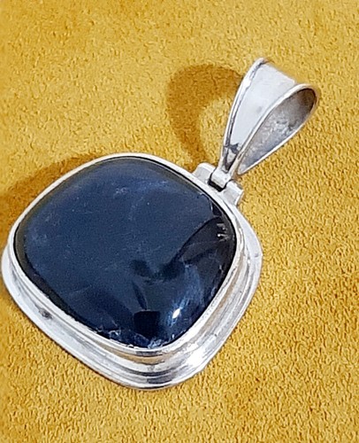 ciondolo per catena montatura argento 925 Sodalite nativi Pendant Sterling $ - Foto 10 di 11