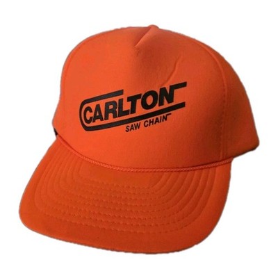 Carlton Chainsaw Saw Chain Trucker Snapback Baseball Hat Cap Vintage 