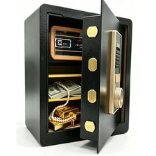39L Security Safe Hidden Drawer Digital Steel Safe Box Dual Alarm Wall Mountable