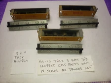 AS IS PARTS LOT OF 3.5" Trix 3 Bay Hopper  N Scale Trains NO TRUCKS SEE PICS 3pc