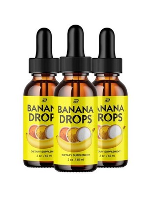 (3 Pack) Banana Drops Advanced Formula Maximum Strength Liquid Supplement