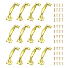12 Pcs Door Handles, 2.8" Hardware Handle Pull with Screw, Gold