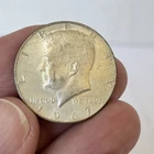 1967 Kennedy Half Dollar No Mint Mark 40% Silver