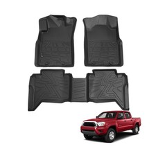 Floor Mats for Toyota Tacoma 2005-2015 Double Cab Only Fit Automatic , Custo...