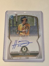2023 Bowman Chrome Prospect Mega Box Autographs Henry Bolte BMA-HB