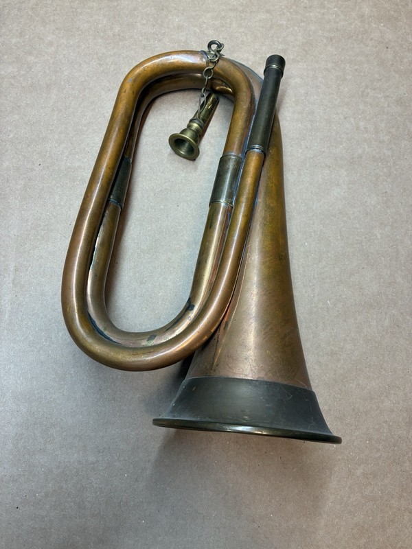 vintage bugle or trumpet unmarked