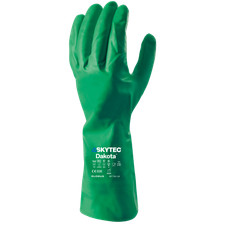 Skytec Dakota Chemical Gloves Flock Lined Food Safe Industrial PPE Pack 10 or 1
