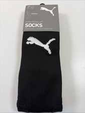 Puma Football Team Liga Knee High Soccer Socks Black Size 1