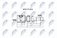 NTY Gelenksatz Antriebswelle NPW-TY-014 FüR Toyota Camry Highlander Kluger 4WD