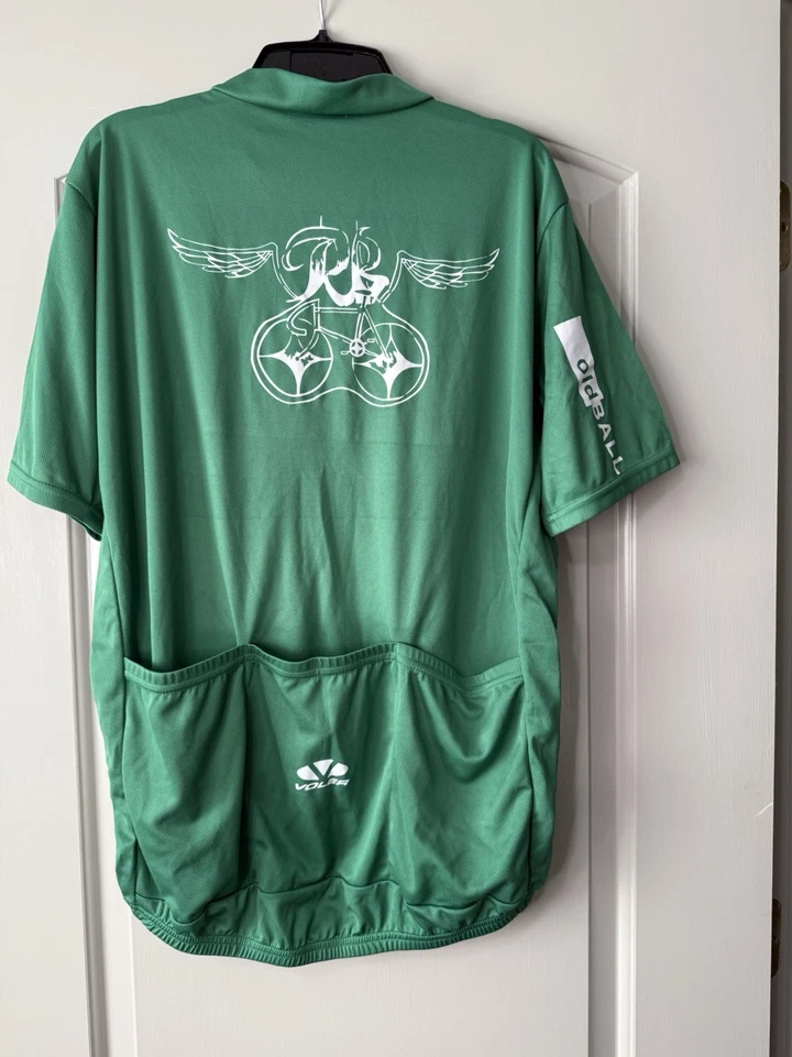 Camiseta deportiva de ciclismo Voler adulto XL-vieja pelota-verde-hecha en EE. UU.-gráfica Foto 2 de 4
