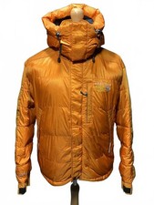 Mountain Hardwear Men's Orange Puffer Jacket with Hood