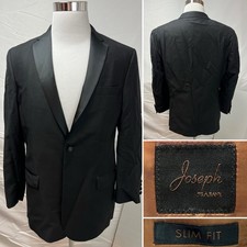Jos. A. Bank Men s 41R Black Slim Fit Joseph Tuxedo Jacket With Satin Lapel