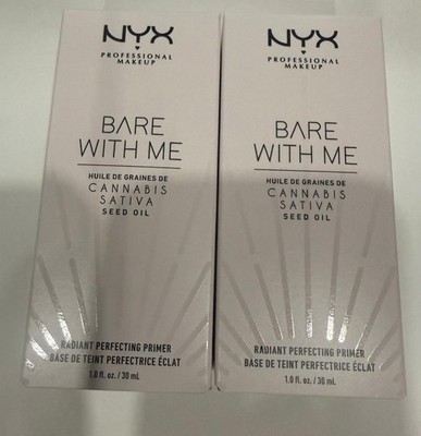 2x NYX Professional BareWithMe Sativa SeedOil Radiant Perfecting Face Primer 1oz
