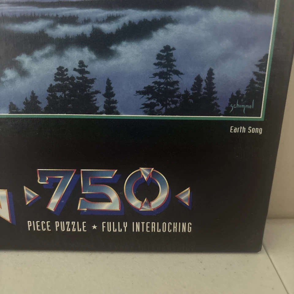 Rompecabezas vintage 1996 Schimmel 750 piezas "Earth Song" MB NUEVO sellado Foto 4 de 4