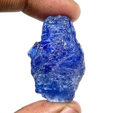 86.70 Cts Certified Natural Tanzanite Rough Rich Blue Huge Pendant Size Gemstone