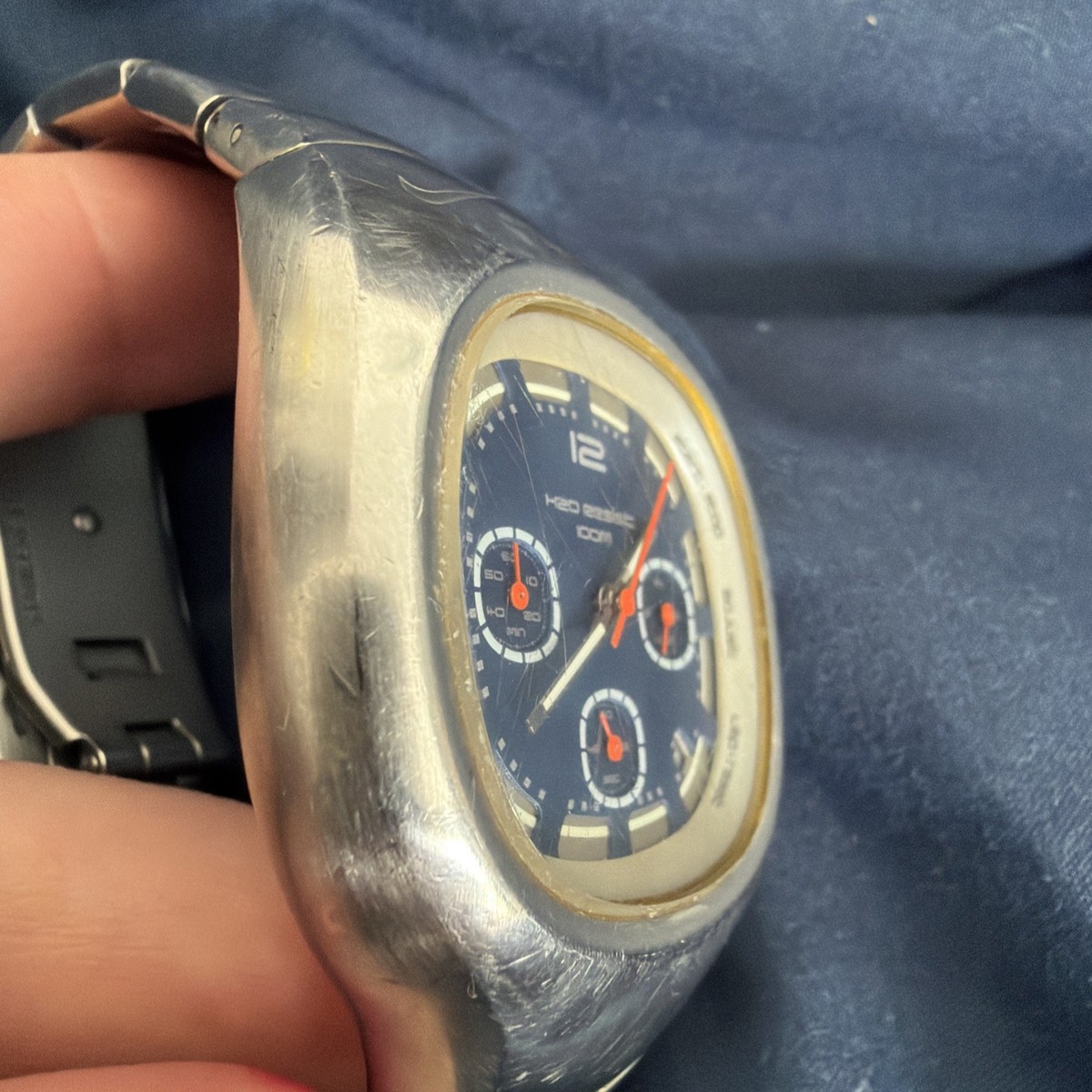 Rare 2K Vintage Nike Triax Armored Chrono II Men's Watch WR0074