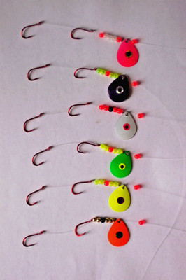 12 Walleye Spinners Crawler Harness Prism Rigs