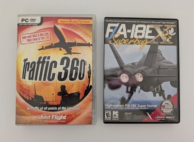 Microsoft Flight Simulator X Add-On Lot Traffic 360 & FA-18E Superbug PC