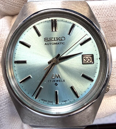 Vintage SEIKO 5 LM 6309 Men's Watch Automatic Japan Date Only-Dial Replaced