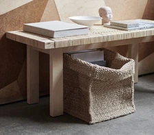 IKEA Tjillevips Storage Basket Jute Natural KALLAX 30x30x35 cm Boxes