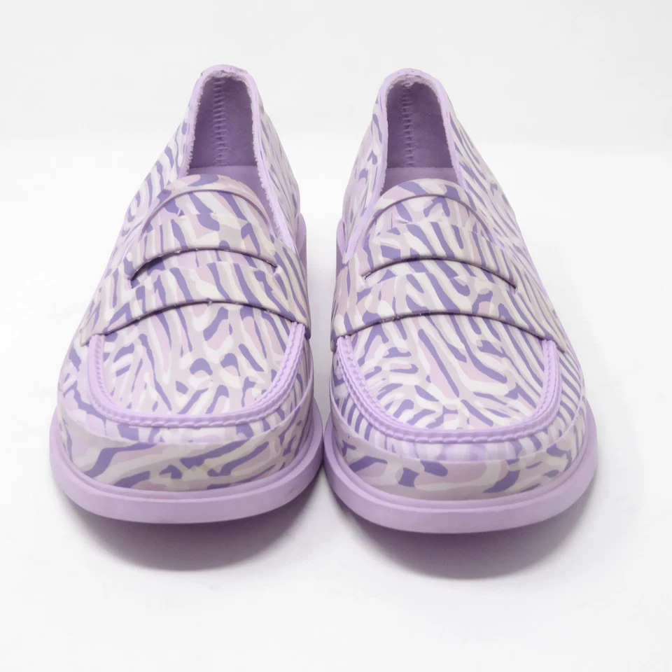 Женские изысканные коралловые фиолетовые мокасины Penny Hunter размер США 8 ЕС 39 резиновые без шнуровки - Изображение 2 из 4