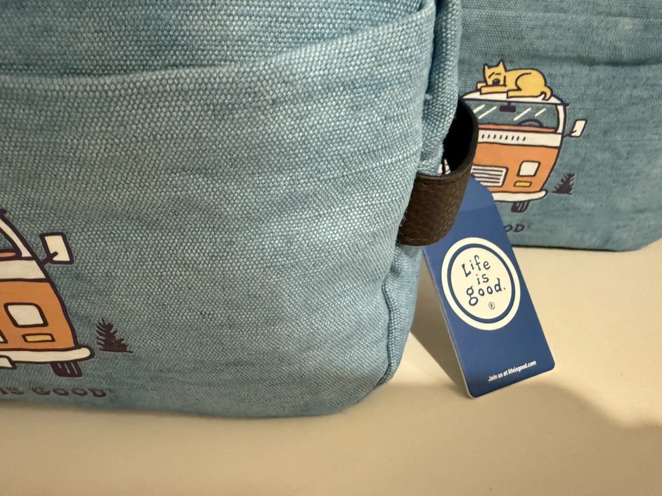 Life is Good Jakes LUCKY Kit Gota de Viaje para Perros Azul Nuevo Hombres/Mujeres Foto 3 de 4