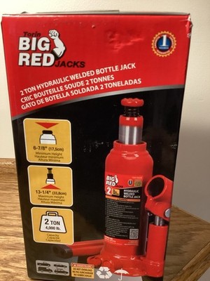 Big Red Torin 2 Ton ( 4,000 lb. ) Hydraulic Bottle Jack | eBay