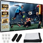 Xeerun Projektorleinwand 100 Zoll 169 Hd Antifalten Faltbar Tragbar fr