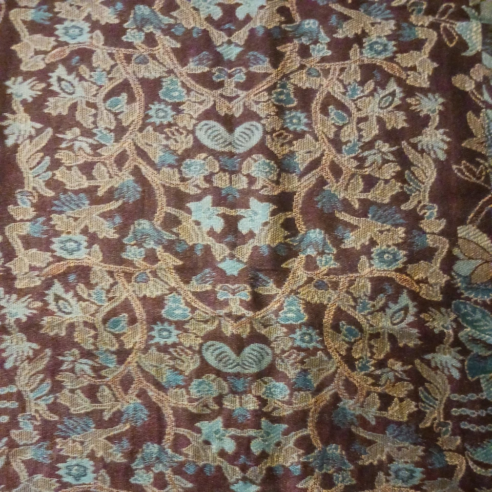 Pañuelo Pashmina Multicolor Cachemira Seda Paisley Flecos Envoltura Patrón Asiático Italia Foto 3 de 4