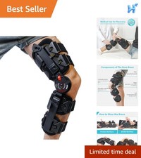 ROM Knee Brace: Hinged Post-Op Knee Brace for Arthritis, ACL, MCL, and PCL In...