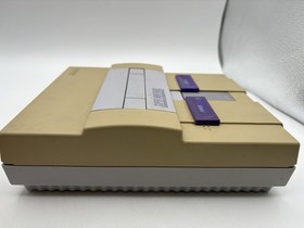 Super Nintendo SNES Console W/ Cables & Controller - Tested & Works Yellowed