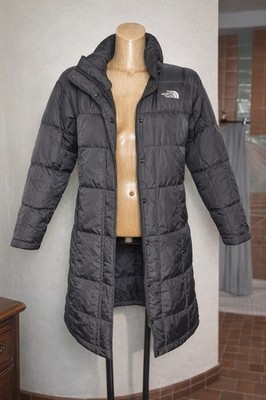 The North Face Damen Long Daunenjacke XS Schwarz 600 Down Parka Winter