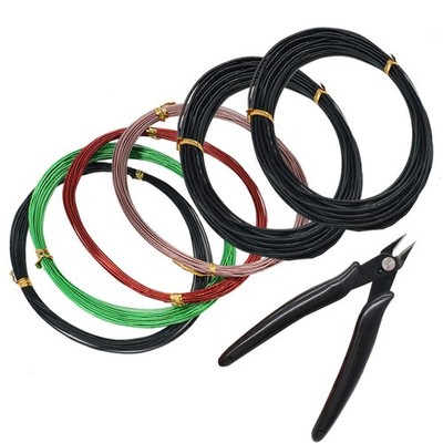4 Packs Bonsai Wire Kit With Cutter - Aluminum Training Wire For Bonsai  Trees Indoor, 1mm 1.5mm 2mm Sizes In Black & Green Bonsai Training Wire Kit