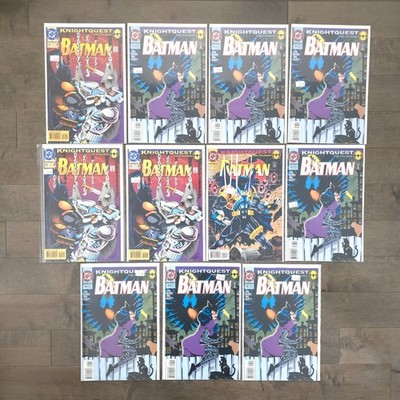 DC Comics Batman Dark Knight Detective Knightquest Shadow Of Bat 11 Issue Lot
