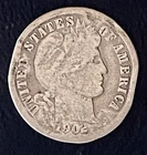 Photo of a 1902-P Barber Dime from an eBay listing that sold on Jan 19, 2026