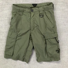 Boy Scouts of America Shorts Youth Large Green Centennial Uniform Cargo Supplex