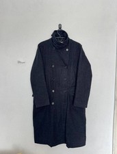 Margaret Howell MHL Double Breasted Coat Wool Size L Pocket Button Women