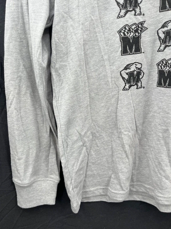 NUEVA Camiseta Suelta Maryland Terrapins UMD Terps Under Armour UA Gris LS Juvenil M Foto 3 de 4