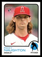 2022 Topps Heritage #665 Packy Naughton Rookie Card Los Angeles Angels