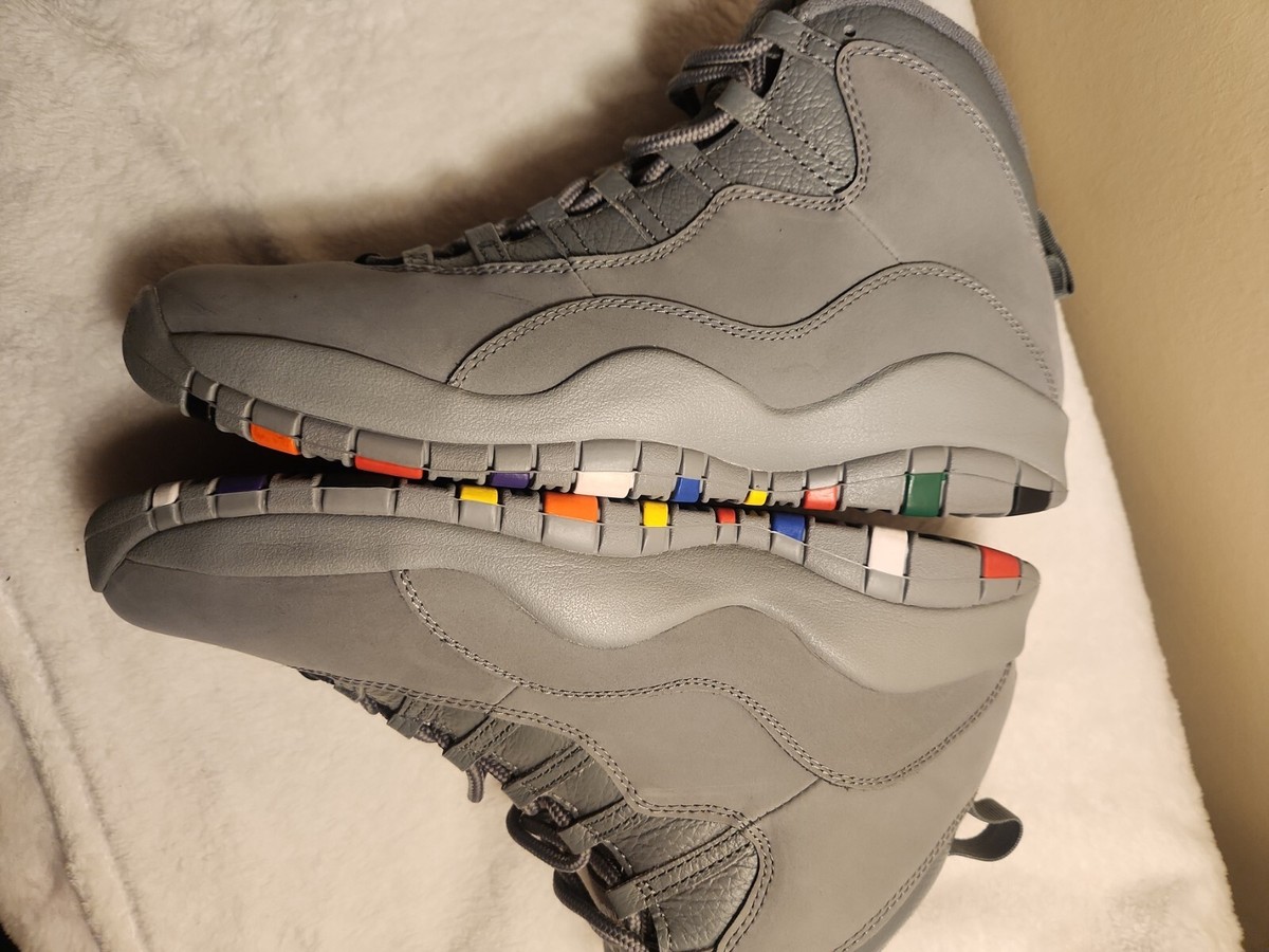 Nike Air Jordan 10 Retro Cool Grey 2017 310805-022 Gray Multi
