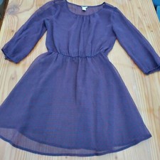 Womens forever 21 purple floral dress sz s