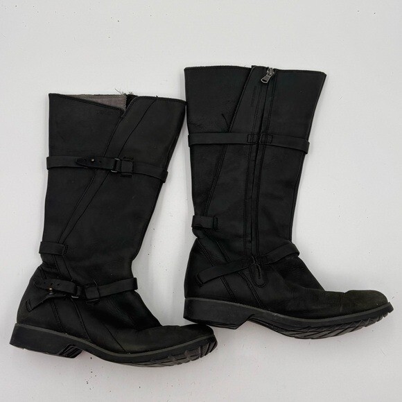 Teva Women's Black Leather De la Vina Tall Knee High Boots