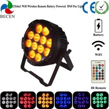 Becen Waterproof 12X18W IR remote App Wifi Wireless DMX Battery led Par light DJ