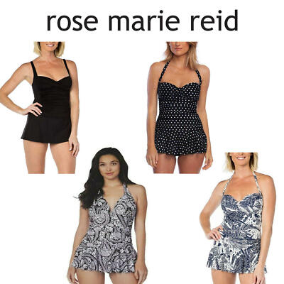 chinese dress ladies 1950s Rose Marie Reid Bloomer Cream and Pink Swimsuit main image 0